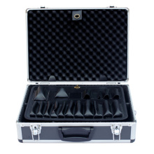Caja de herramientas de aluminio con espuma de onda y panel de herramientas (YS-002)